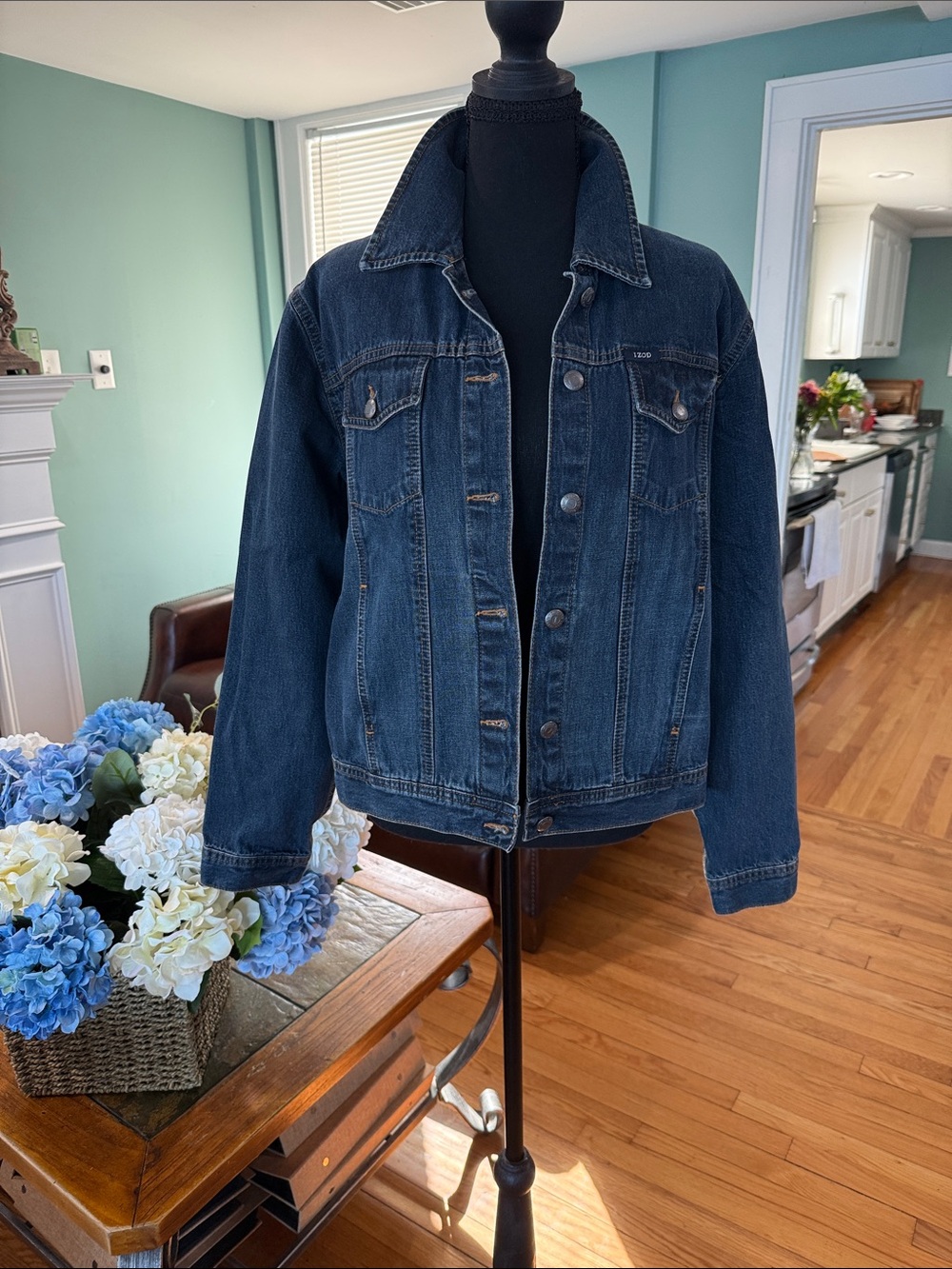 Izod Dark Blue Denim Jean Jacket